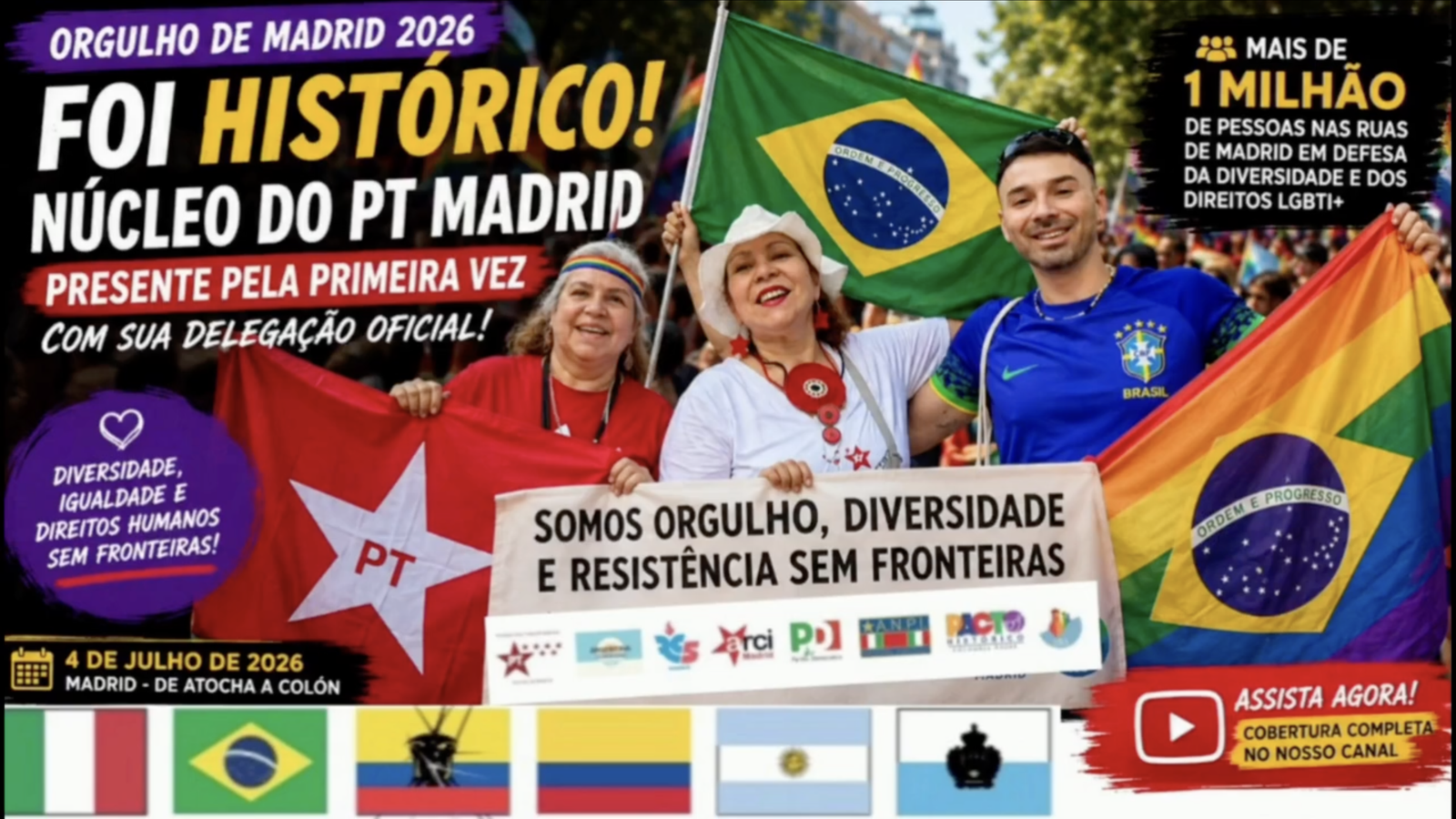 Nucleo PT Madrid Orgullo 2026