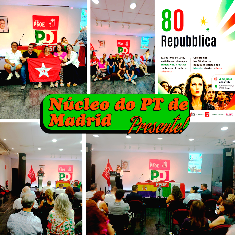 Núcleo PT Madrid nos 80 anos República italiana
